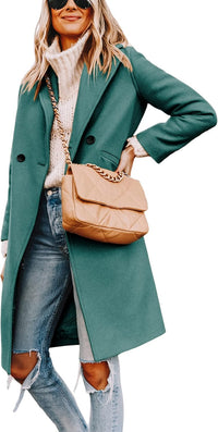 Dames Winter Wollen Jas met Notch Revers - Sofia