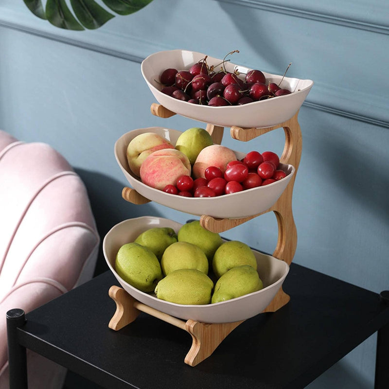 Stijlvolle Metalen Fruitstandaard met 2 of 3 Lagen - StackFruit