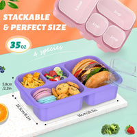 Bento Box Maaltijd Prep Containers - 4-Pack
