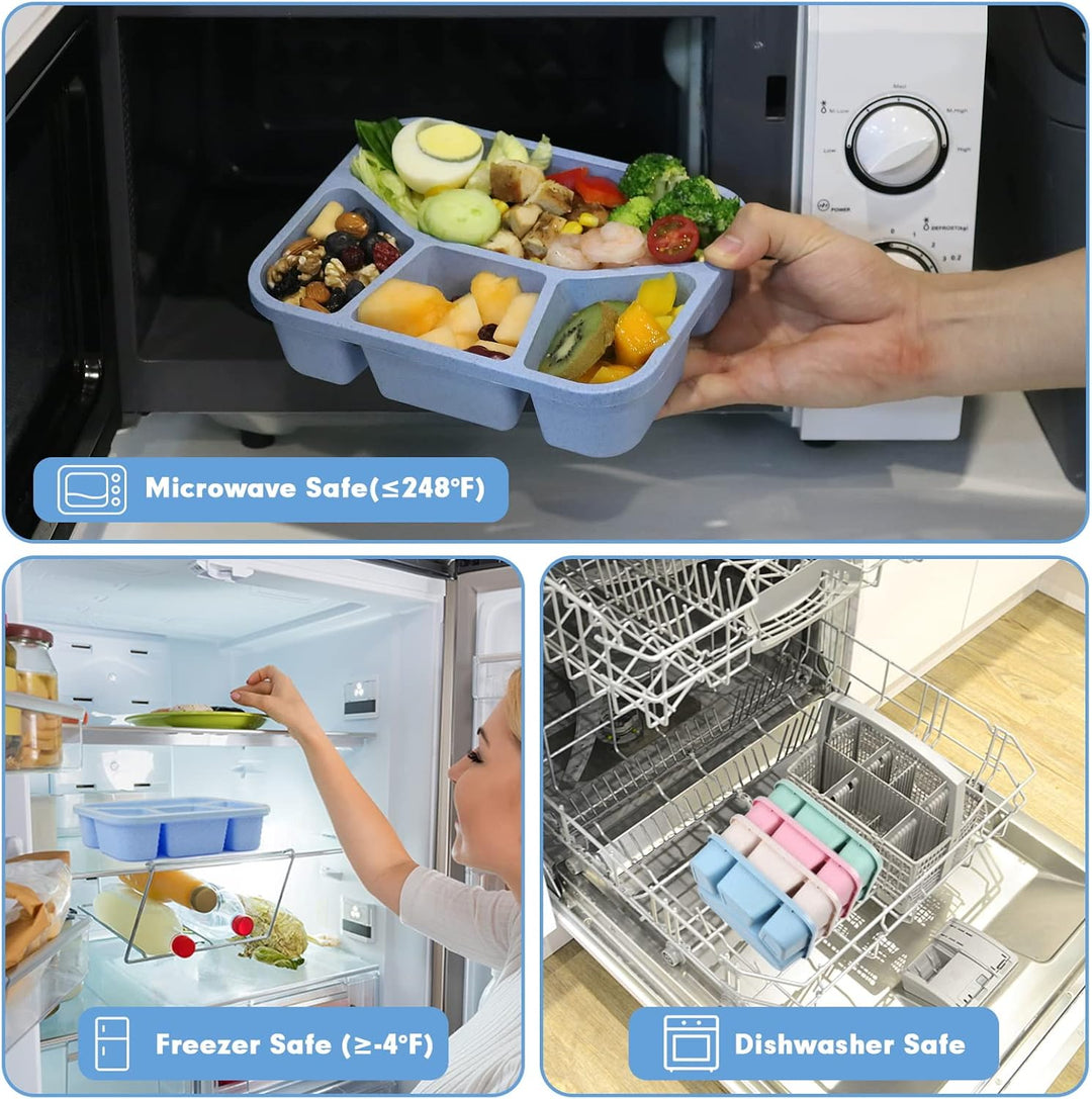 4-Pack Bento Snackdozen – 4 Compartimenten