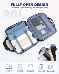 15,6" Laptop Trolley met Meerdere Vakken & Vliegtuig goedgekeurde Afmetingen