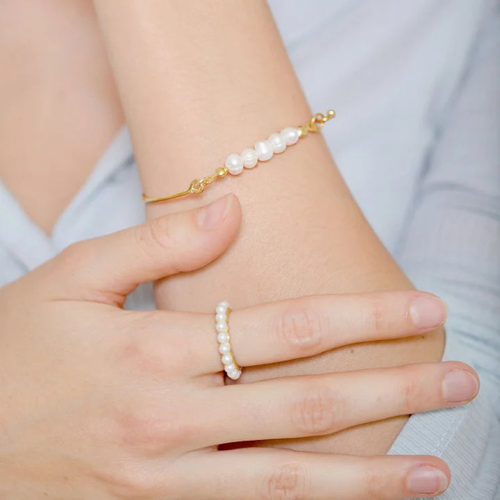 Stijlvolle Armband met Delicate Parels - Selina