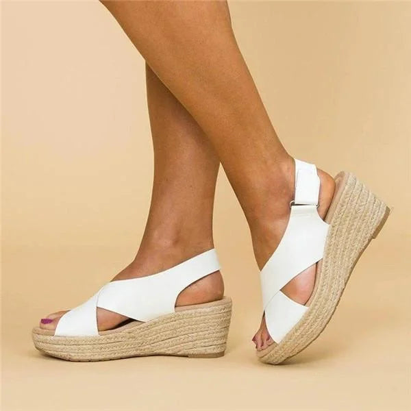 Comfortabele Orthopedische Sleehak Espadrilles - Clara