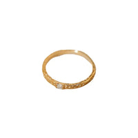 Vergulde Sterling Zilveren Ring met Zirkonia - Aurora