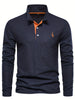 Comfortabele Heren Polo met Lange Mouwen