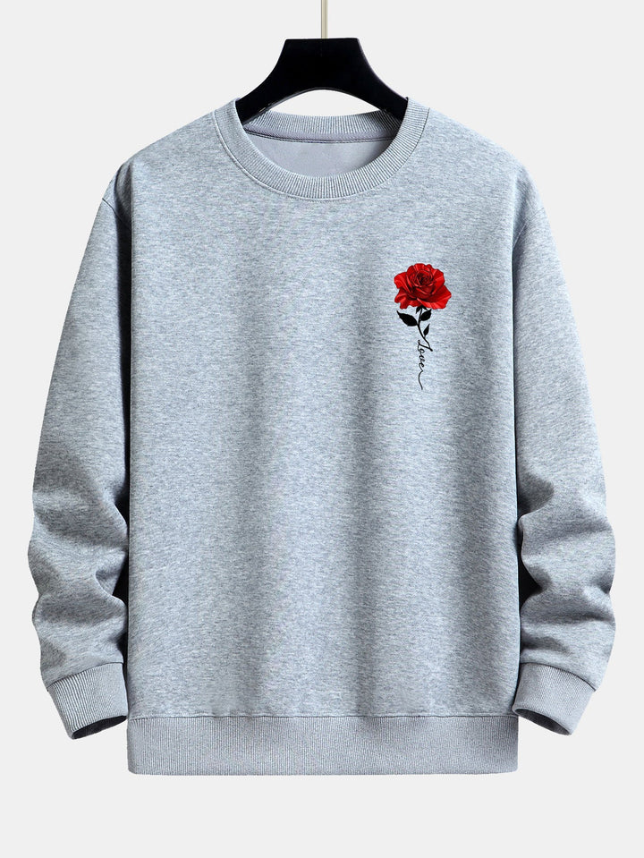 Dames Rozenprint Sweatshirt - Amelia