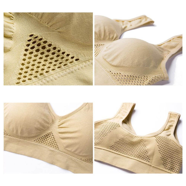 Ademende Mesh Sport BH - Sofia