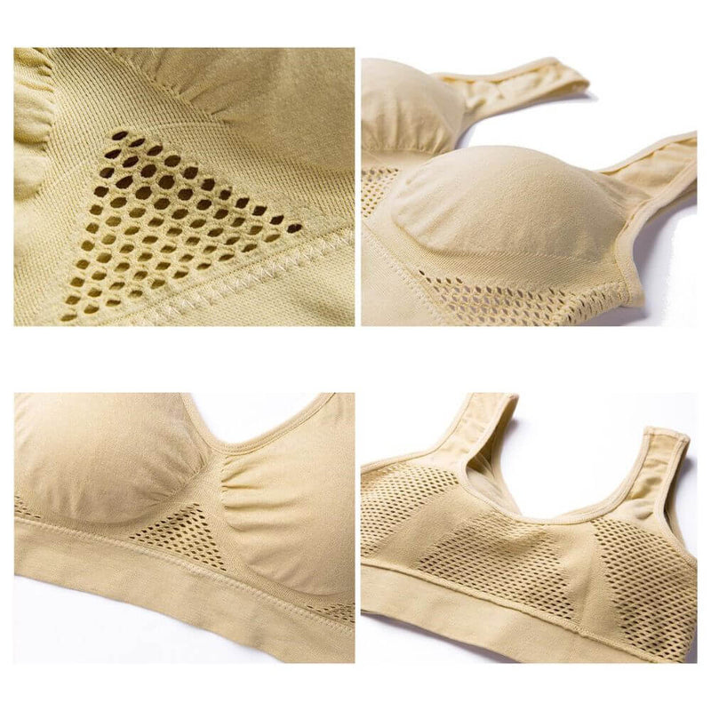 Ademende Mesh Sport BH - Sofia