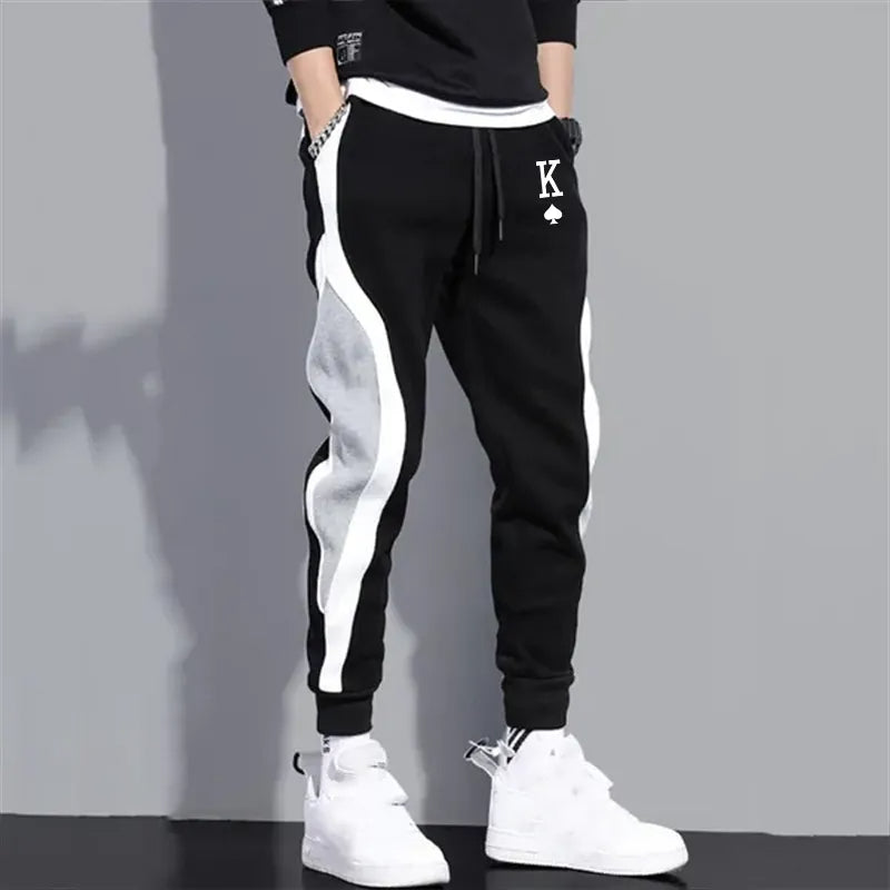 Vardi Dante™ Spade K Vibes Joggingbroek | Urban Match zwarte en grijze broek