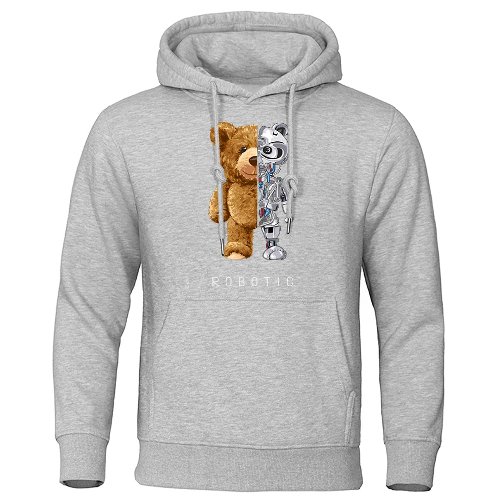 Vardi Dante™ Robo Bear Hoodie | Teddy Tech-sweatshirt