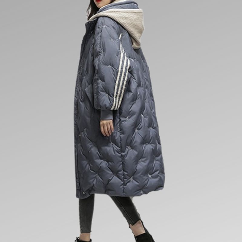 Lange Dames Winterjas van Dons - Sophie