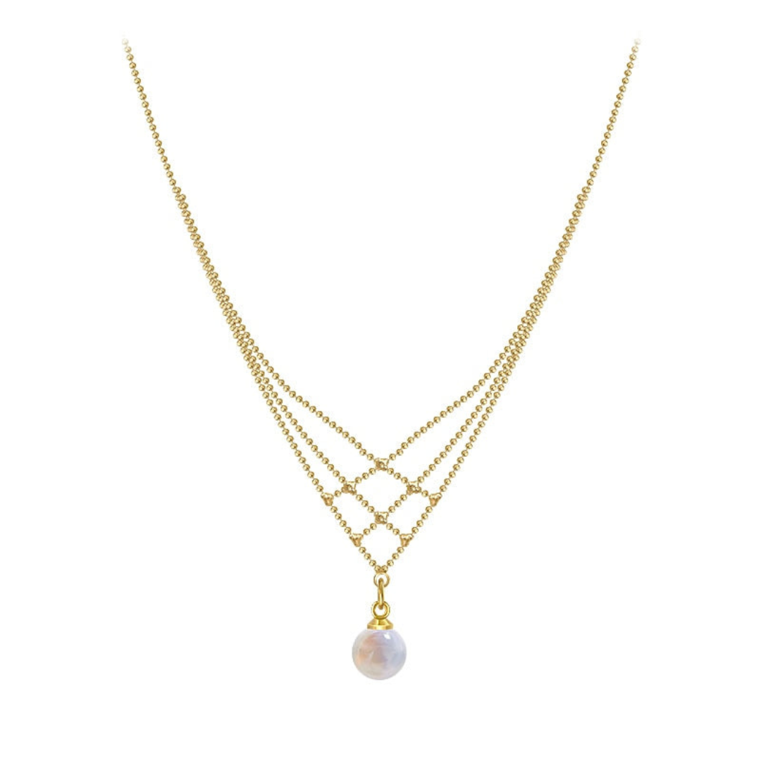 Geweven Parelketting - Mariela