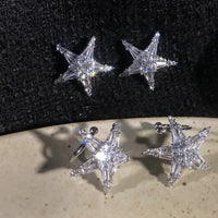 Zirkonia Ster Oorbellen/Ear Cuff - Lyric