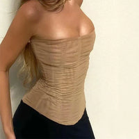 Mesh Slimming Korset Top – Caia