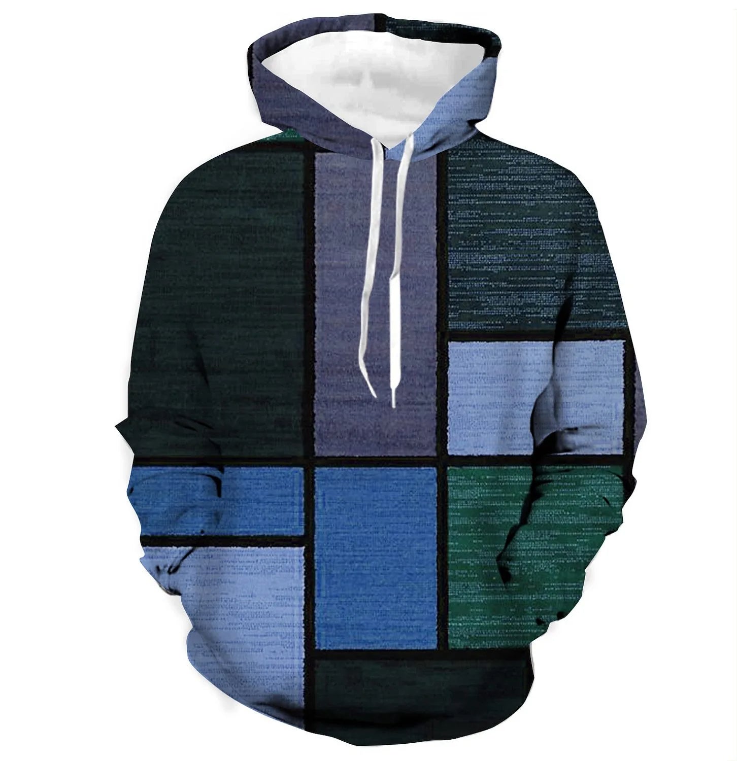 Vardi Dante™ 3D Plaid Hoodie | Urban Vibes oversized trui