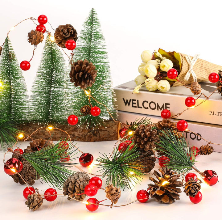Kerstslinger met Verlichting (2 m) - BerryGlow