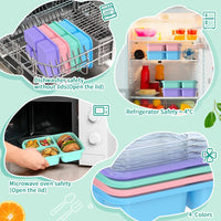 Bento Box Maaltijd Prep Containers - 4-Pack
