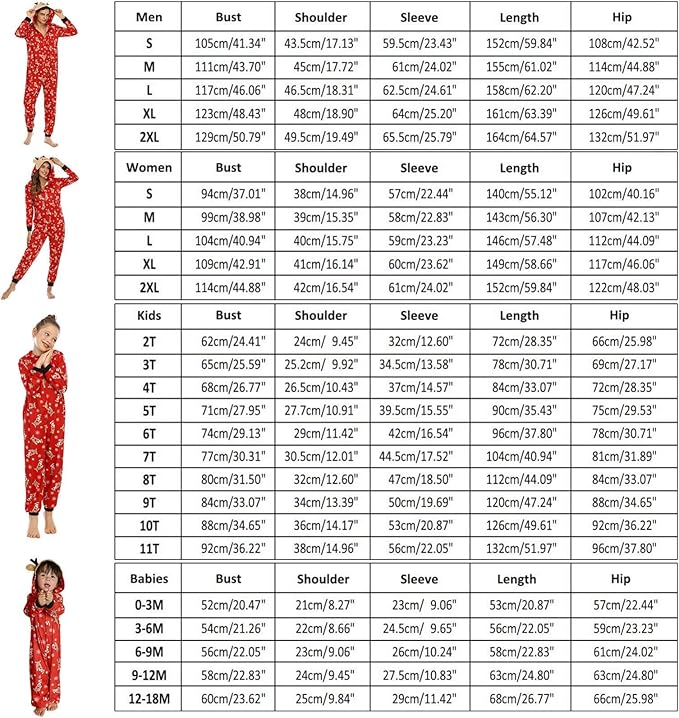 Pasujące piżamy świąteczne dla całej rodziny - FestiveSnug