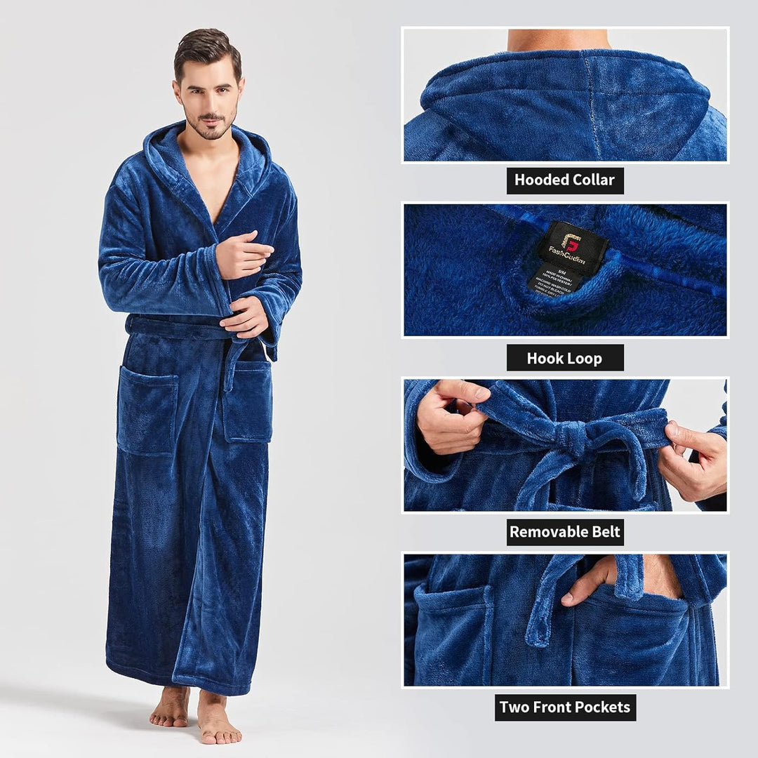 Comfortabele Flanellen Heren Badjas - James