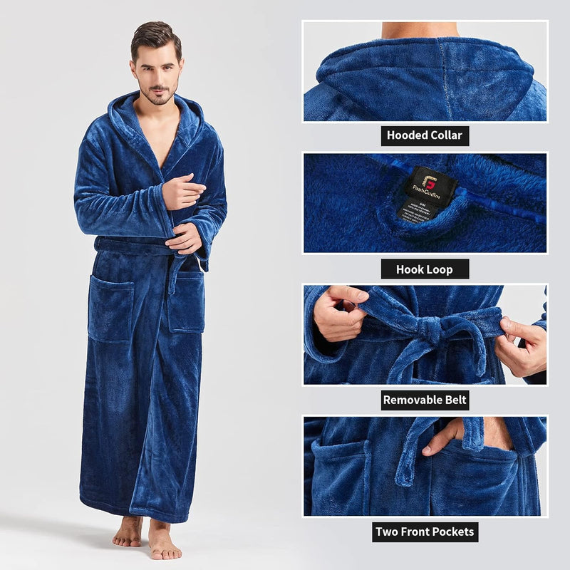 Comfortabele Flanellen Heren Badjas - James