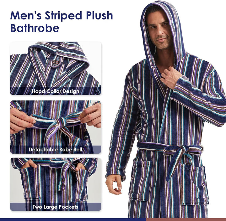 Comfortabele Flanellen Heren Badjas - James