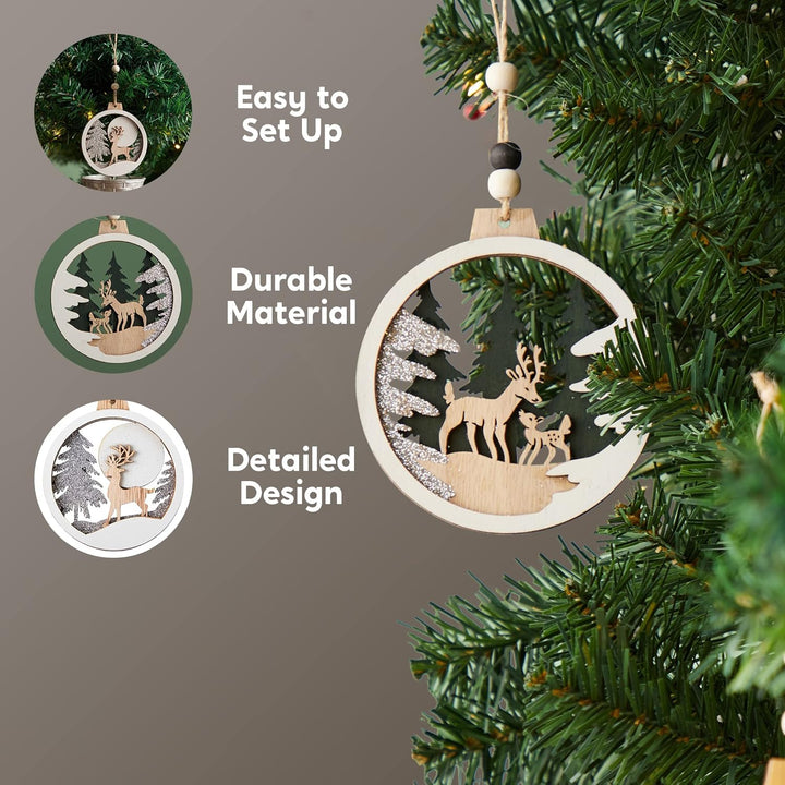 Rendier & Kerstman Ornamenten Set - JollyJoy