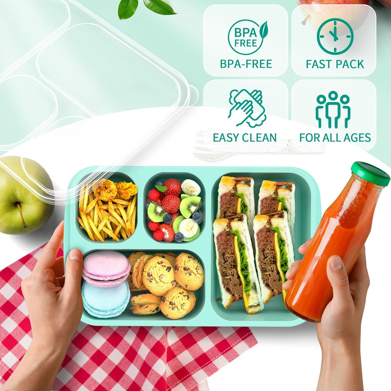 Bento Box Maaltijd Prep Containers - 4-Pack