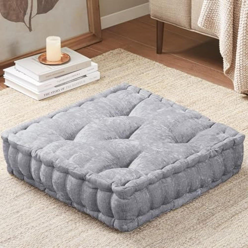 Grote Chenille Vloerkussen voor Meditatie & Yoga