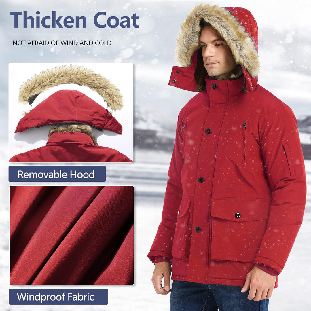 Winterjas met Afneembare Capuchon voor Heren - Gabriel