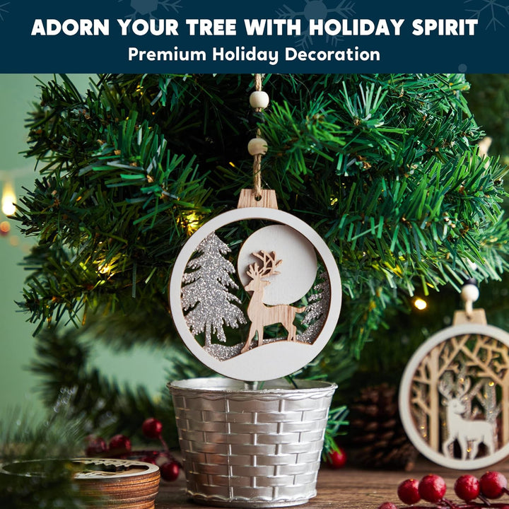 Rendier & Kerstman Ornamenten Set - JollyJoy