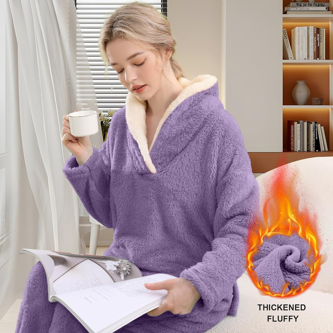 Fluffy Pyjama Set voor Dames - CozyPlush