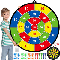 Groot Dartbord voor Kinderen met Kleverige Ballen en Darts - PlayTarget