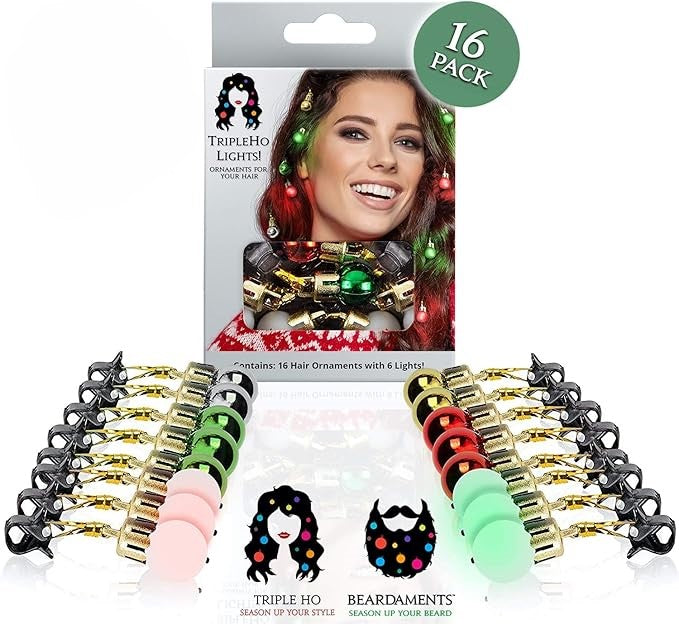 16-delige Verlichte Kerst Haarsieraden - TwinkleTresses