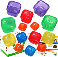 Portiecontrole Dozen (14-delige Set) - 21 Day Fix voor Gewichtsverlies