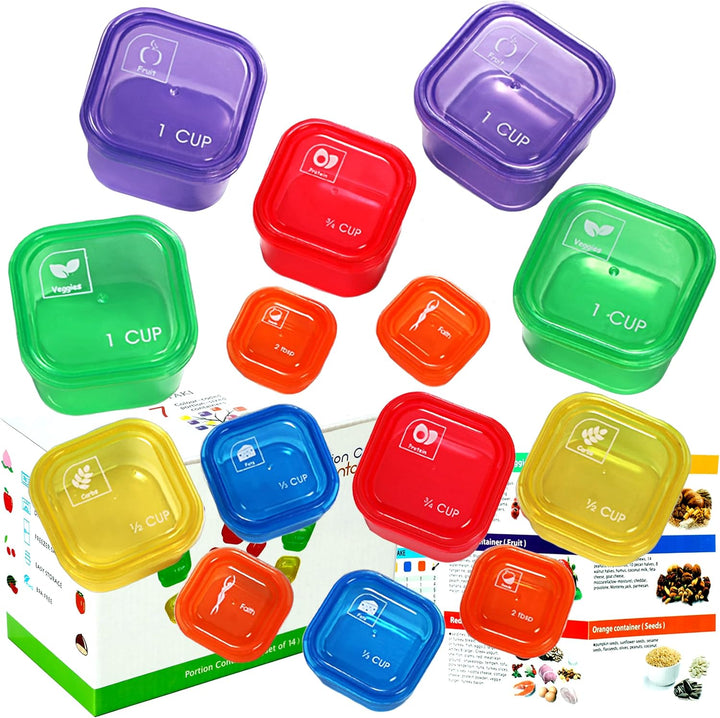 Portiecontrole Dozen (14-delige Set) - 21 Day Fix voor Gewichtsverlies