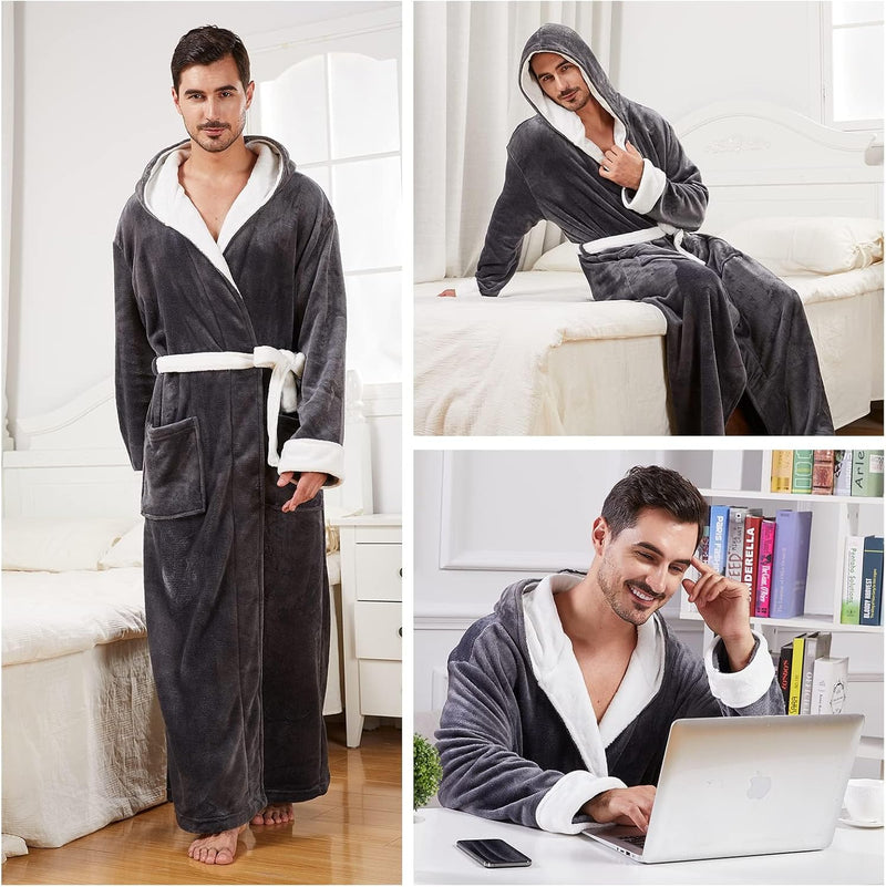 Comfortabele Flanellen Heren Badjas - James