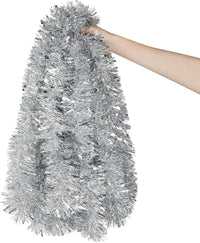 Zilveren Kerst Glitterslinger - SparkleTwist