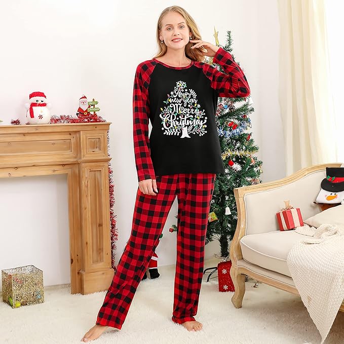Matching Kerst Pyjama Set - PlaidJoy