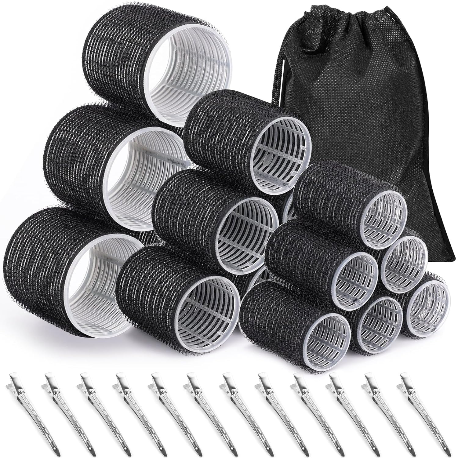 Zelfklevende Haarrollen Set – Multikleurige Krulspelden