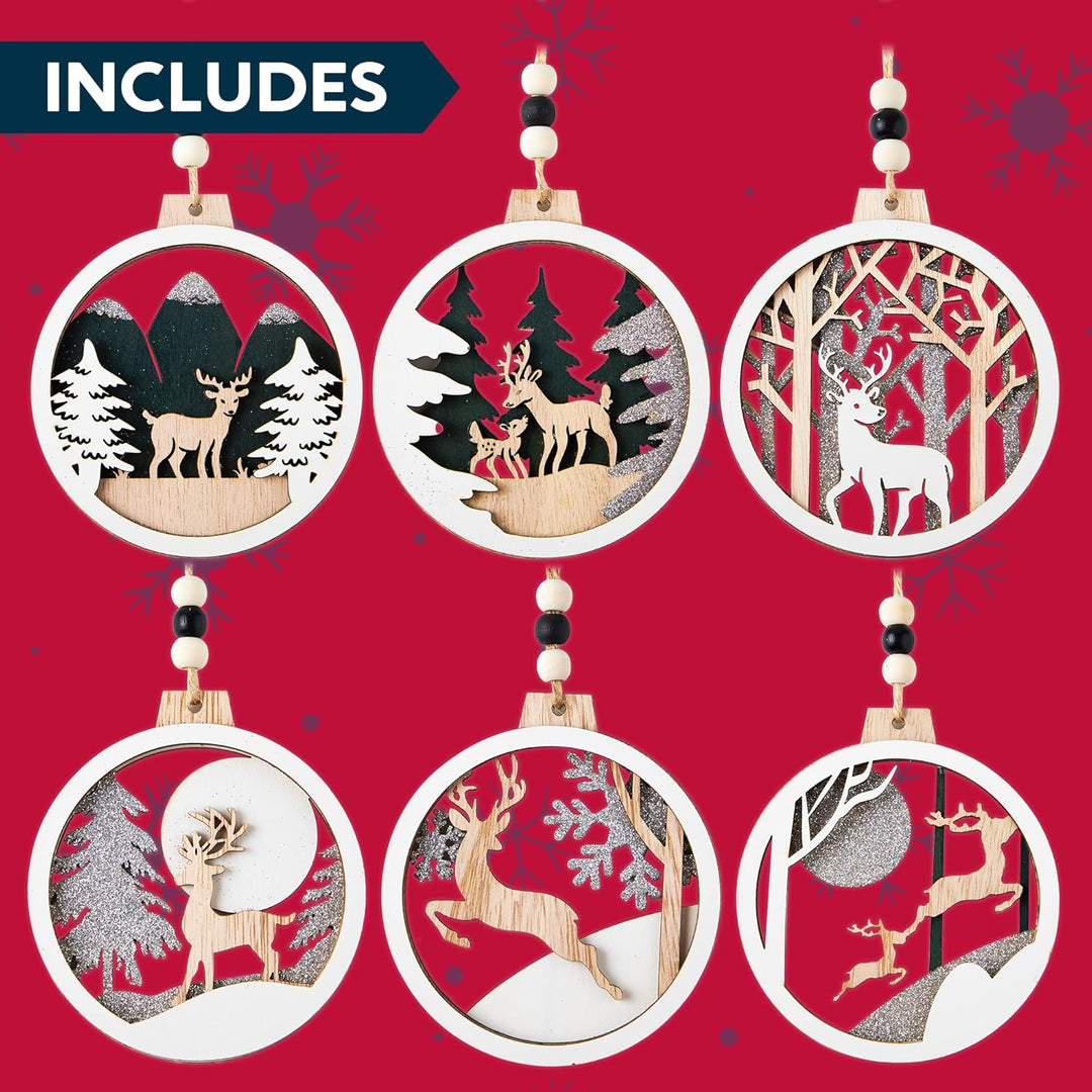 Rendier & Kerstman Ornamenten Set - JollyJoy