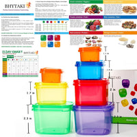 Portiecontrole Dozen (14-delige Set) - 21 Day Fix voor Gewichtsverlies
