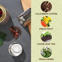Geïsoleerde Premium Bamboe Loose Leaf Thee Infuser Fles - 500ml