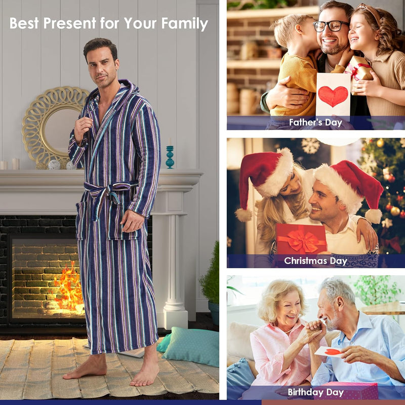 Comfortabele Flanellen Heren Badjas - James