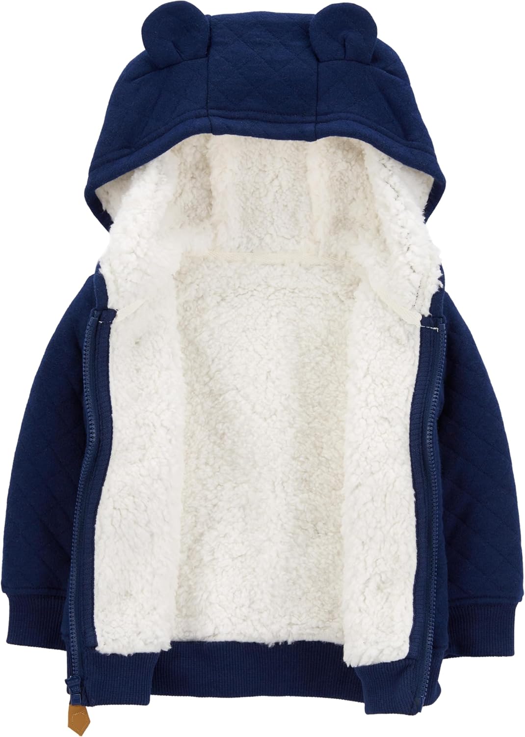 Gevoerde Baby Sweater Met Capuchon