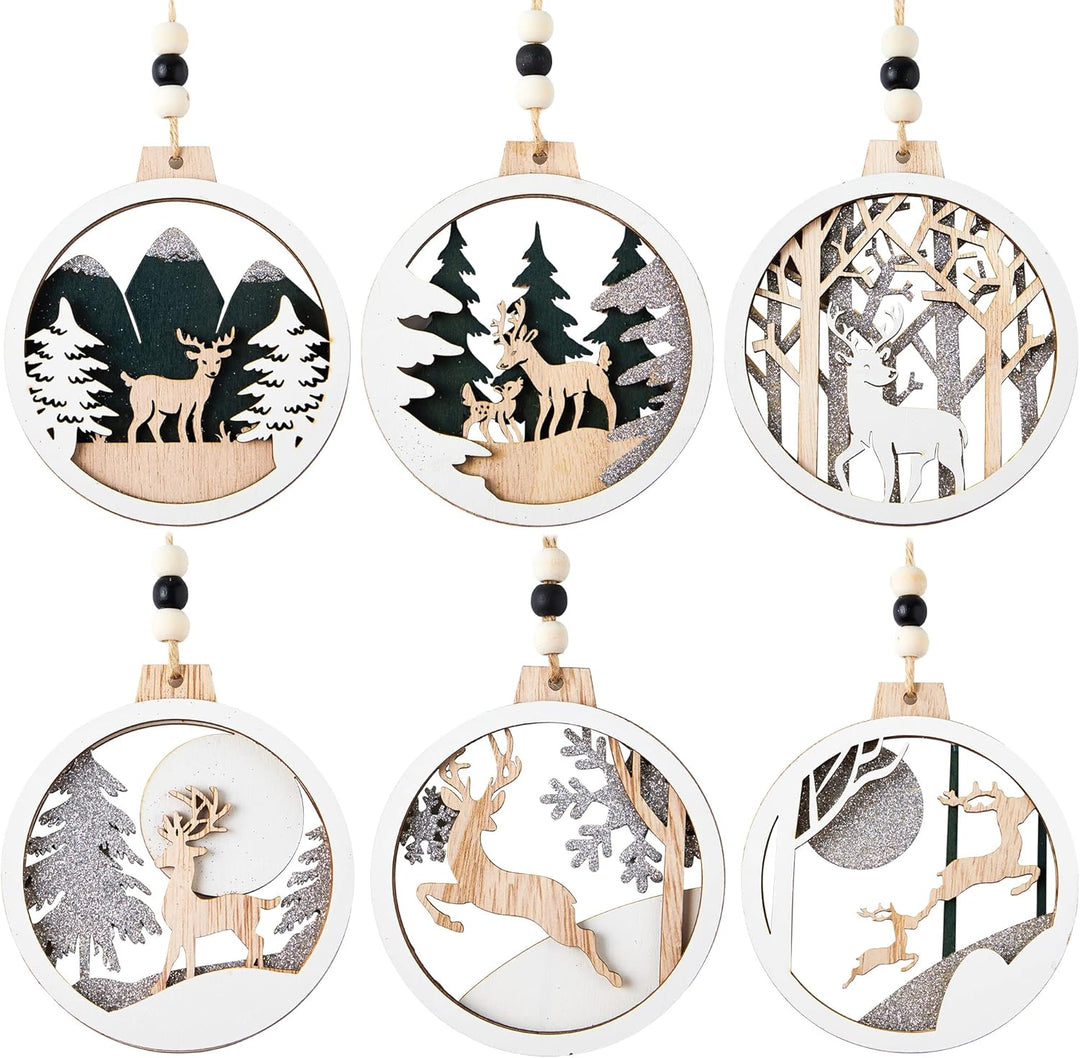 Rendier & Kerstman Ornamenten Set - JollyJoy