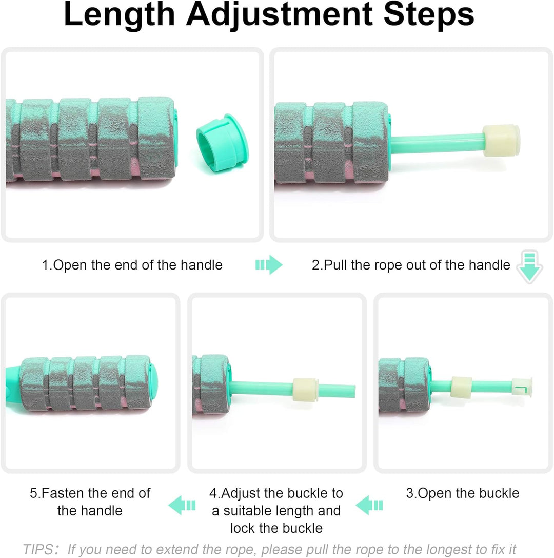 Verstelbaar Draadloos Gewogen Springtouw