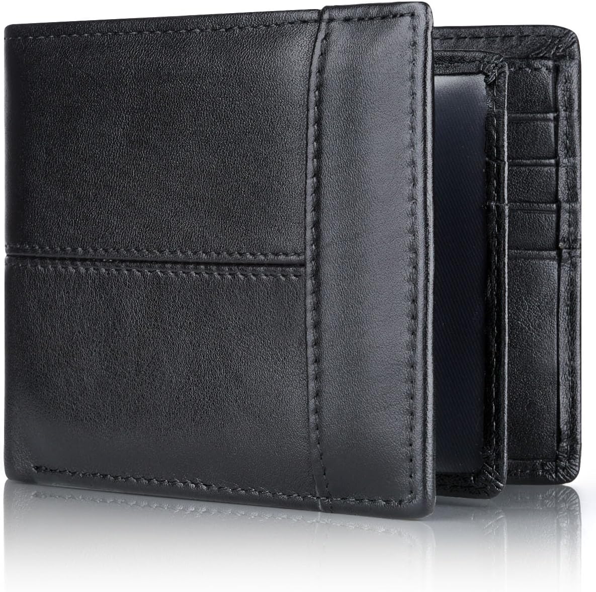 Premium RFID-Blocking Leren Bifold Portemonnee voor Mannen - SlimArmor