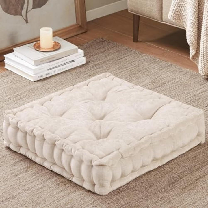 Grote Chenille Vloerkussen voor Meditatie & Yoga