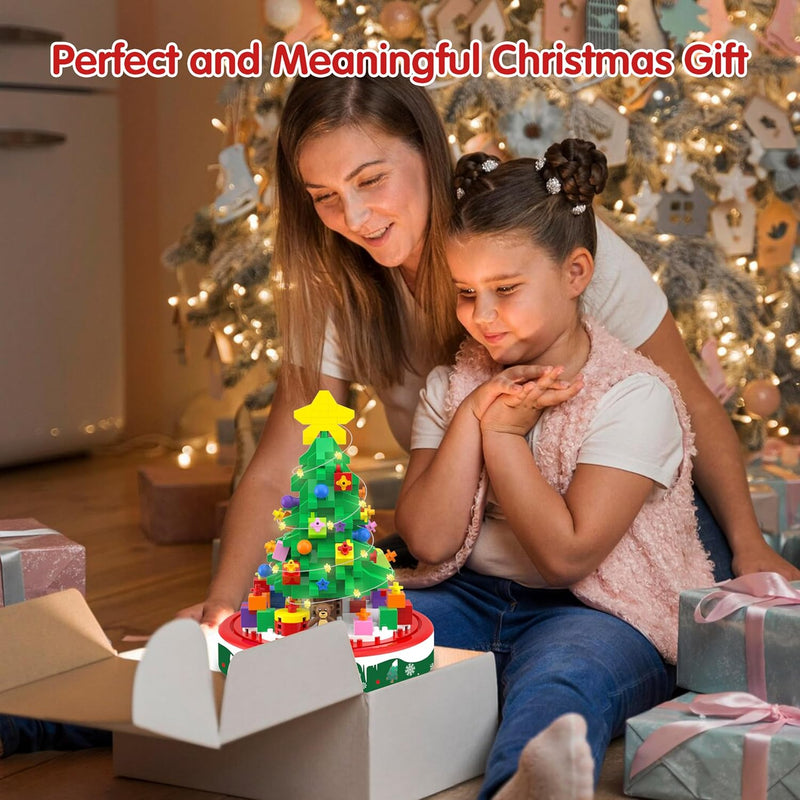 Kerstboom Bouwset met LED Verlichting - BrickTree
