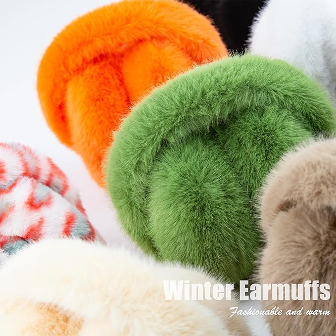 Fluffy Opvouwbare Faux Fur Winter Oorwarmers - FauxSnugs